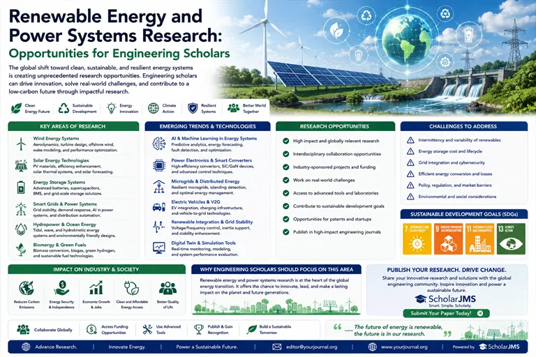 Renewable Energy and Power Systems Research: Opportunities for Engineering Scholars